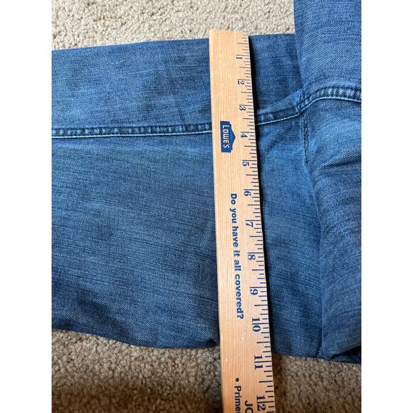 LOLE size 10 jeans, blue organic cotton flare leg low-rise boho hippie - Picture 12 of 12